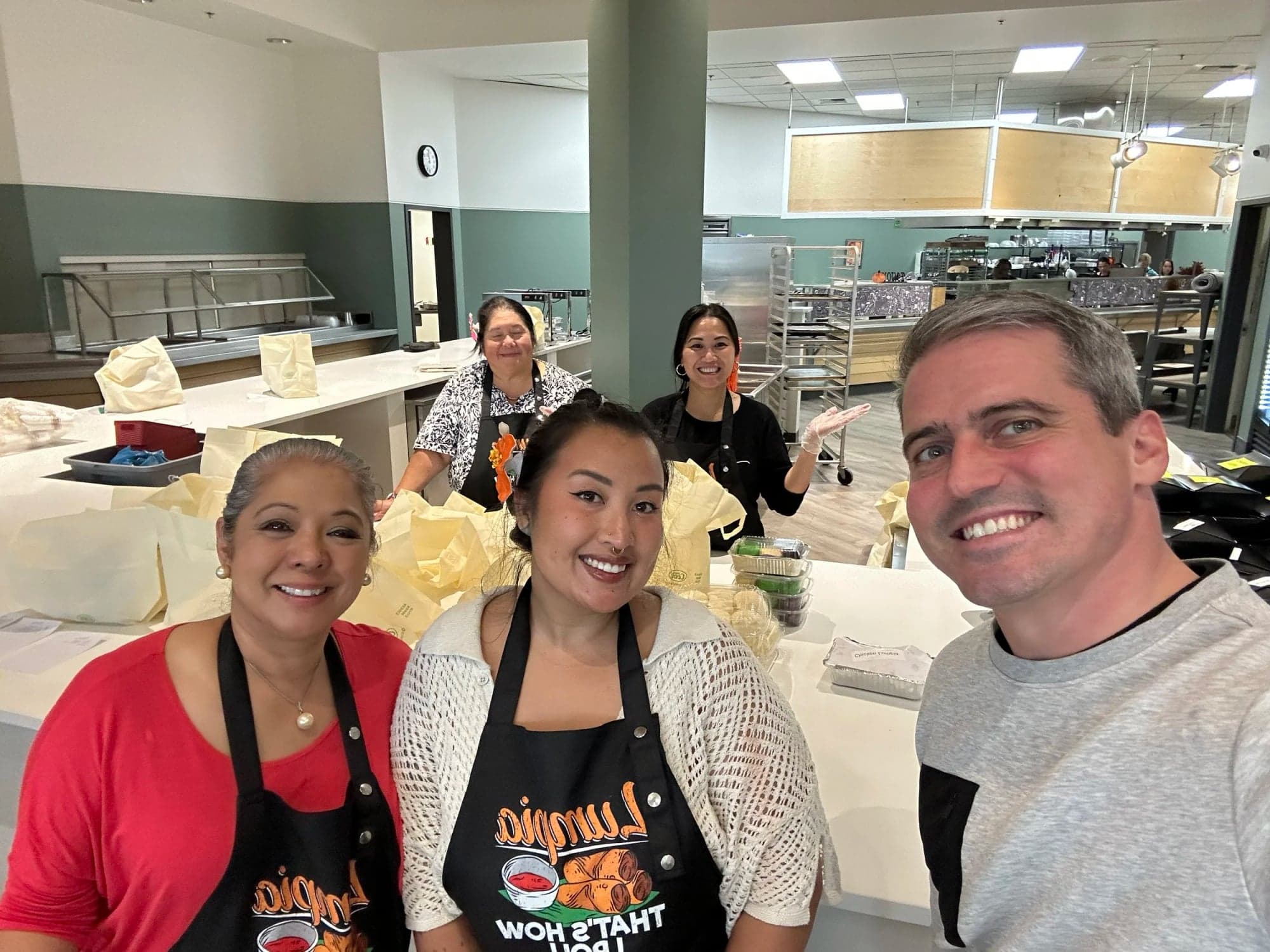 Jonathan volunteering in the community